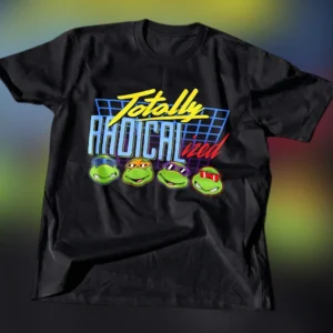 Totally Radicalized Tee Retro 90s Mutant Ninja Turtles Graphic T-Shirt available at our Los Angeles warehouse