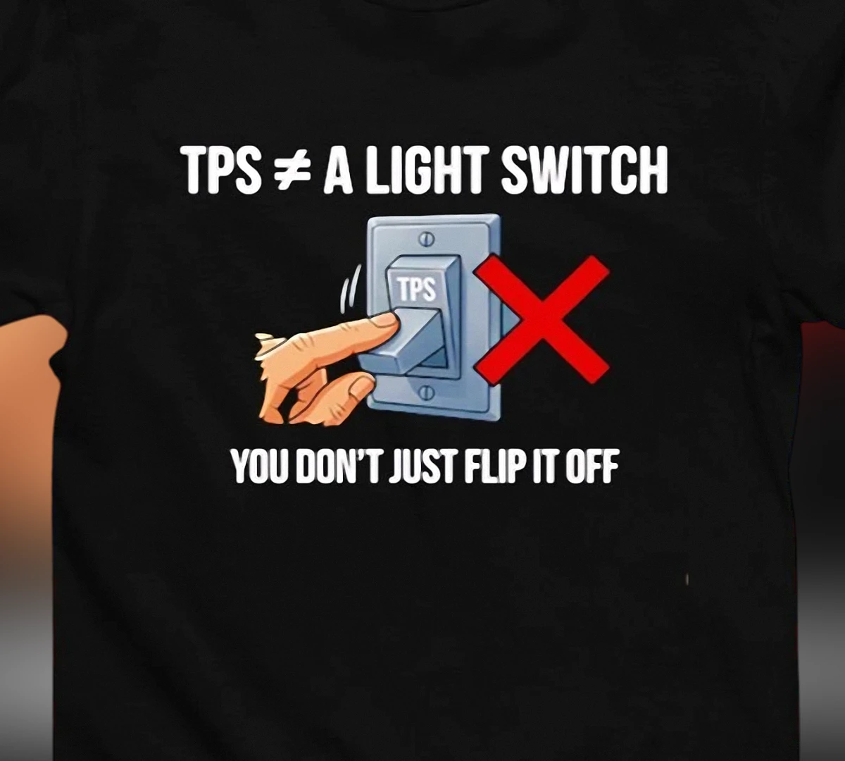 tps-not-a-light-switch-funny-engineering-humor-tee-systems-thinking-graphic-t-sh.webp TPS Not a Light Switch Funny Engineering Humor Tee, Systems Thinking Graphic T-Shirt Gift