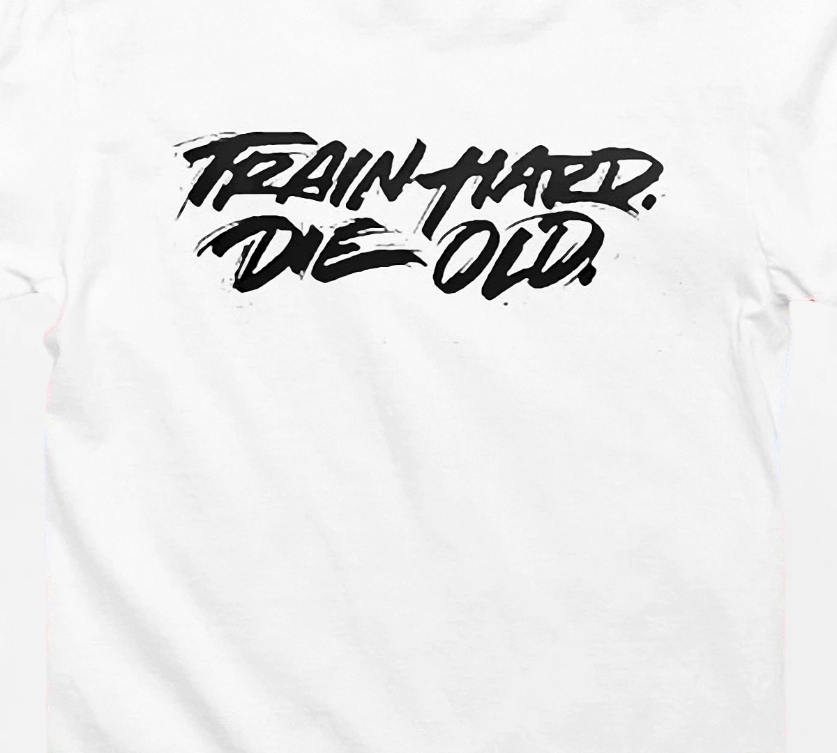 Train Hard Die Old Tee Motivational Gym Workout Graphic Shirt Fitness Gift for Lifters