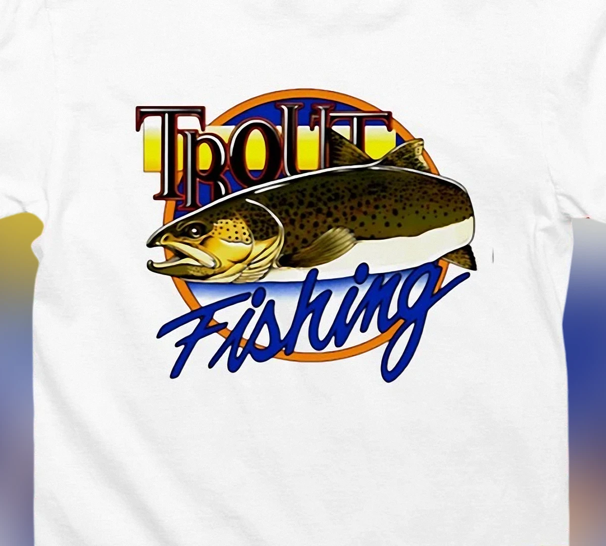 Trout Fishing Tee Vintage Angler Graphic Shirt Gift for Fishermen
