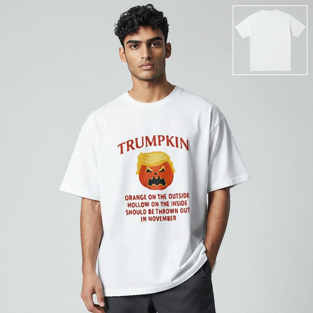 Trumpkin Orange on the Outside Hollow on the Inside Tee Funny Anti-Trump Halloween Political Humor S available at our Los Angeles warehouse
