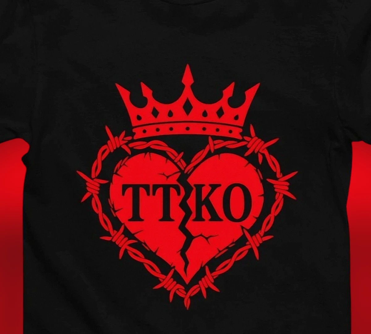 tt-ko-broken-heart-barbed-wire-crown-graphic-tee-edgy-streetwear-gothic-aestheti.webp TT KO Broken Heart Barbed Wire Crown Graphic Tee, Edgy Streetwear Gothic Aesthetic T-Shirt for Men and Women