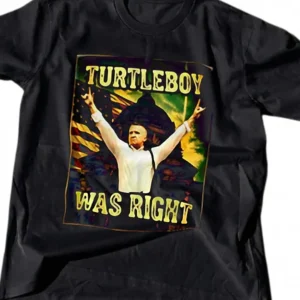 Turtleboy Was Right Tee Statement Graphic Slogan T-Shirt for Men and Women