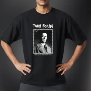 Twin Peaks Graphic Tee Dale Cooper Vintage Style Retro TV Show Shirt for Fans