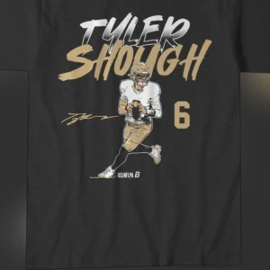 Tyler Shough 6 Football Graphic Tee, Quarterback Game Day Fan Shirt Gift