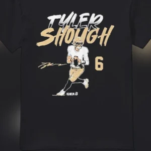 Tyler Shough 6 Football Quarterback Tee, Signature Graphic Sports Fan Game Day T-Shirt