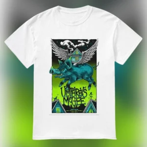 Umphrey's McGee Tee Flying Pig Jam Band Concert Graphic T-Shirt for Music Fans available at our Los Angeles warehouse