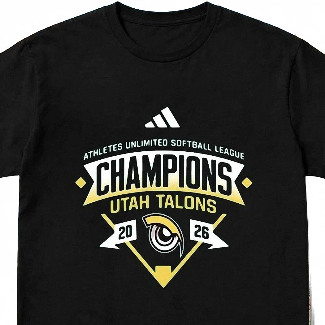 Utah Talons 2026 Champions Tee Athletes Unlimited Softball League Fan Graphic Shirt