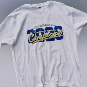 Vaqueros De Bayamón Campeones 2026 Tee, Puerto Rico Basketball Championship Graphic T-Shirt available at our Los Angeles warehouse