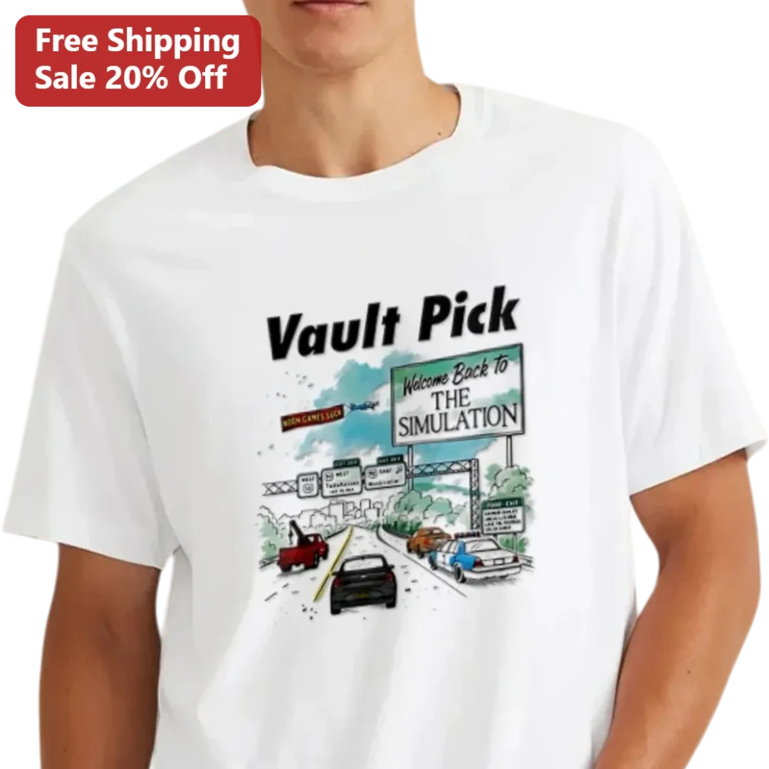 Vault Pick Welcome Back to the Simulation Graphic Tee, Funny — Los Angeles Vault Pick Welcome Back to the Simulation Graphic Tee, Funny Gaming Gift for Sci-Fi Fans available at our Los Angeles warehouse
