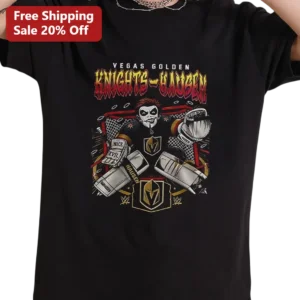 Vegas Golden Knights Hausen Tee Danhausen Wrestling Crossover Shirt Gift for Hockey Fans available at our Los Angeles warehouse