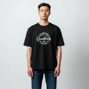 Warning I'm Golfing Drinking Again Tee, Funny Golf Humor Graphic T-Shirt for Golfers available at our Los Angeles warehouse