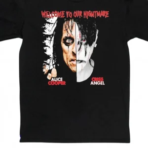 Welcome to Our Nightmare Alice Cooper Criss Angel Tee, Rock Legend Graphic Shirt for Fans available at our Los Angeles warehouse