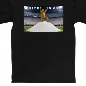 White Out Mascot Graphic Tee, Penn State Game Day Football Fan T-Shirt available at our Los Angeles warehouse