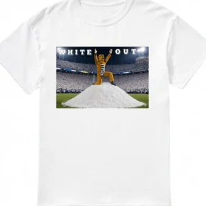 White Out Penn State Nittany Lion Football Graphic Tee, Beaver Stadium Game Day Shirt available at our Los Angeles warehouse