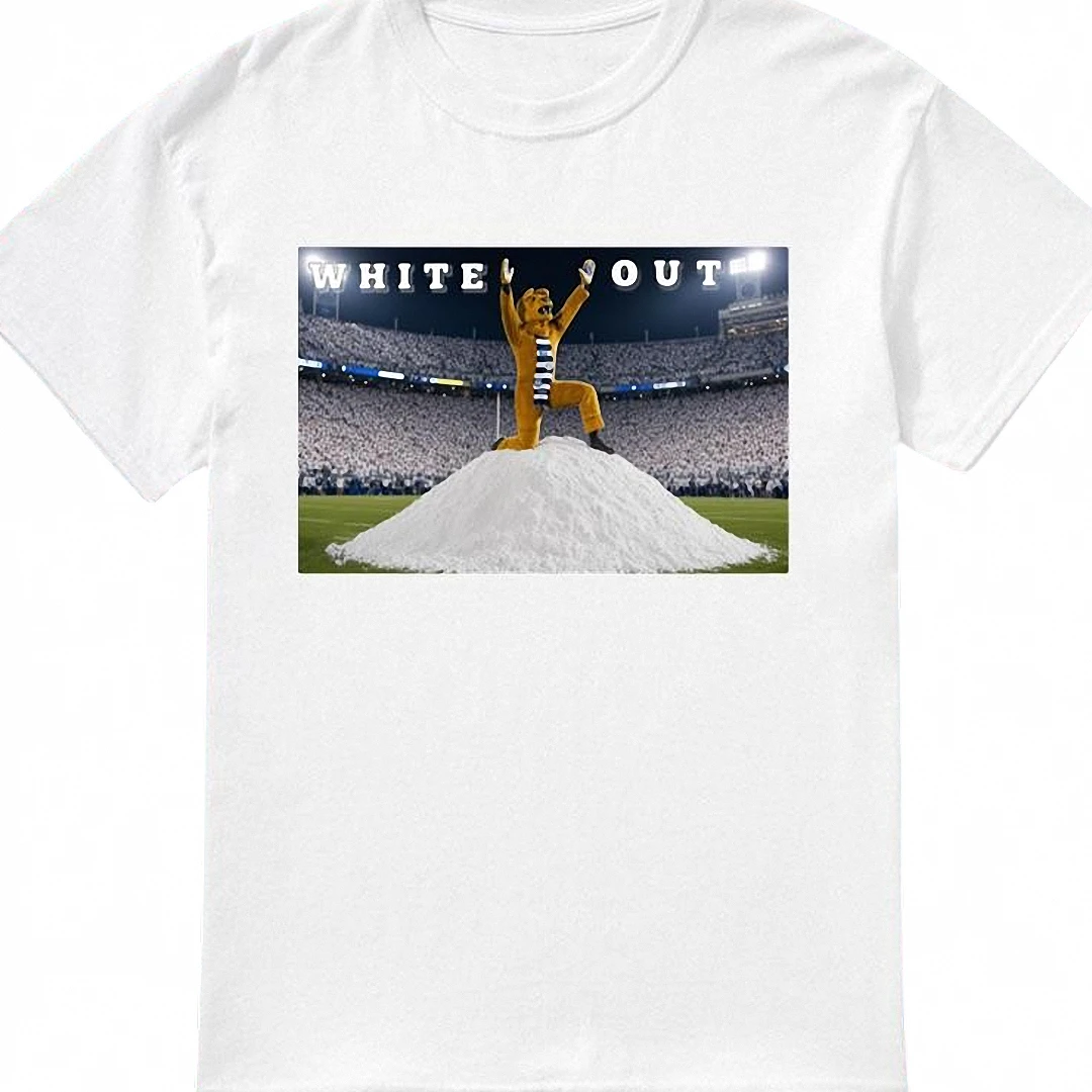 White Out Penn State Nittany Lion Football Graphic Tee, Beav — Los Angeles White Out Penn State Nittany Lion Football Graphic Tee, Beaver Stadium Game Day Shirt available at our Los Angeles warehouse