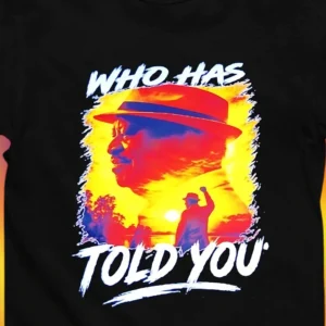 Who Has Told You Steve Harvey Graphic Tee, Vintage Sunset Silhouette Quote Shirt, Motivational Streetwear Gift for Fans