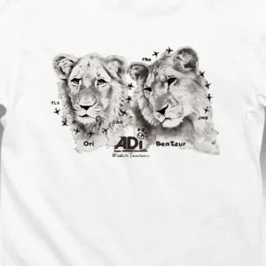 Wildlife Sanctuary Lion Cubs Graphic Tee, Conservation Animal Rescue T-Shirt Gift for Nature Lovers