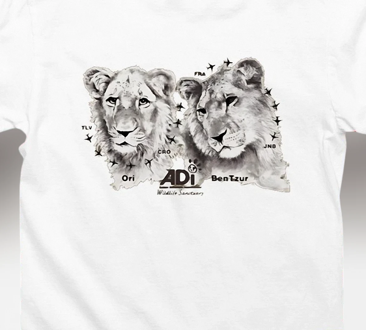 Wildlife Sanctuary Lion Cubs Graphic Tee, Conservation Animal Rescue T-Shirt Gift for Nature Lovers