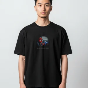 With Great Power Comes Great Wanderlust Tee, Spider-Man Reading Book Graphic T-Shirt for Marvel Comi available at our Los Angeles warehouse