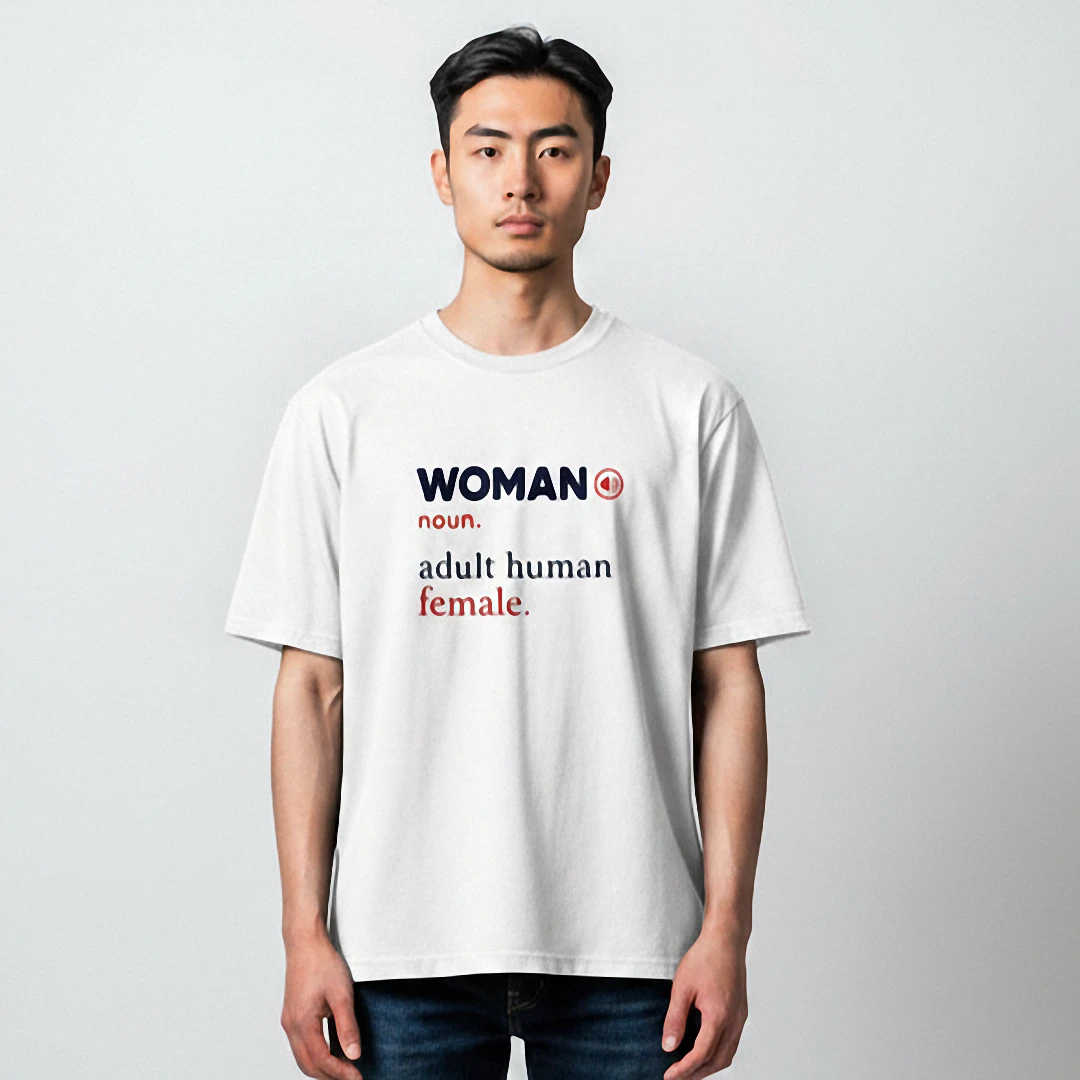 Woman Noun Adult Human Female Tee Dictionary Definition Statement Graphic T-Shirt available at our Los Angeles warehouse