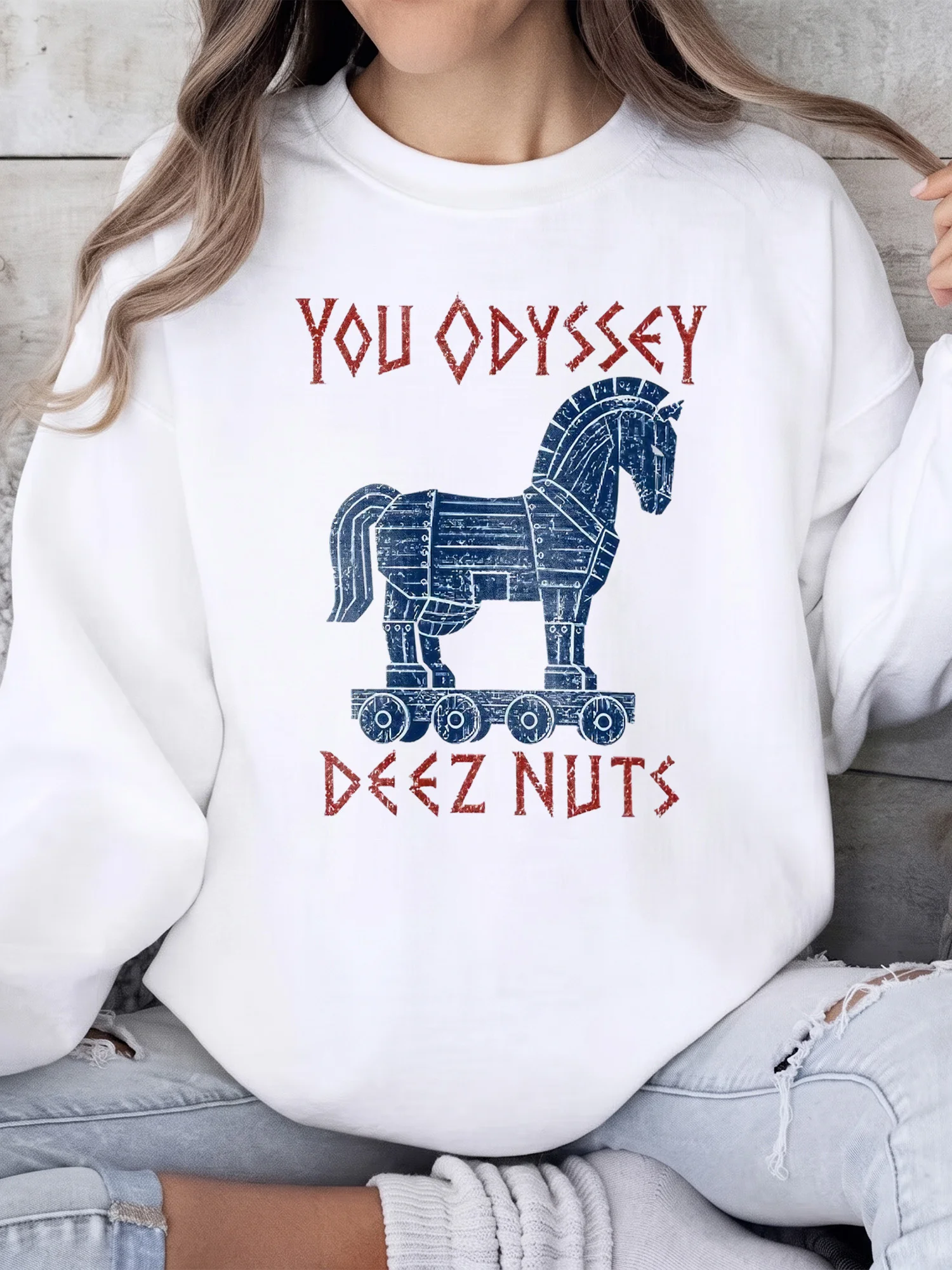 You Odyssey Deez Nuts Funny Greek Mythology Pun Graphic Tee for Men and Women