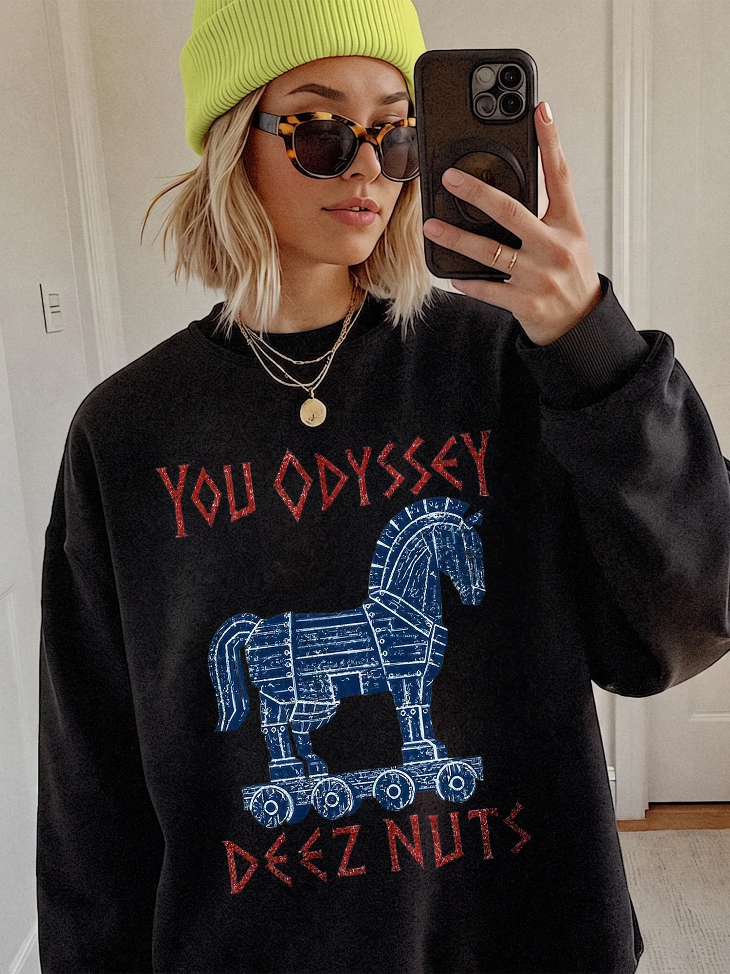 You Odyssey Deez Nuts Funny Greek Mythology Pun Graphic Tee for Men and Women