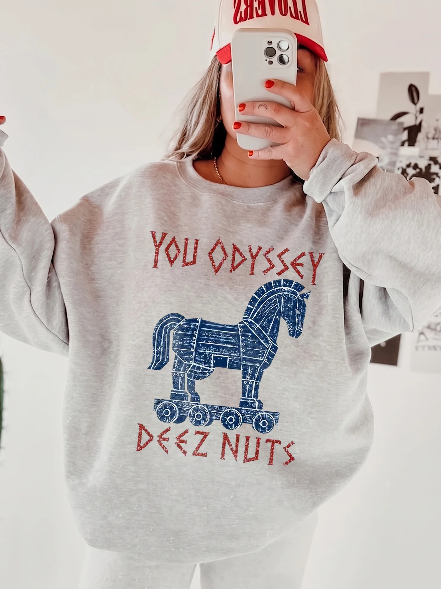 You Odyssey Deez Nuts Funny Greek Mythology Pun Graphic Tee for Men and Women