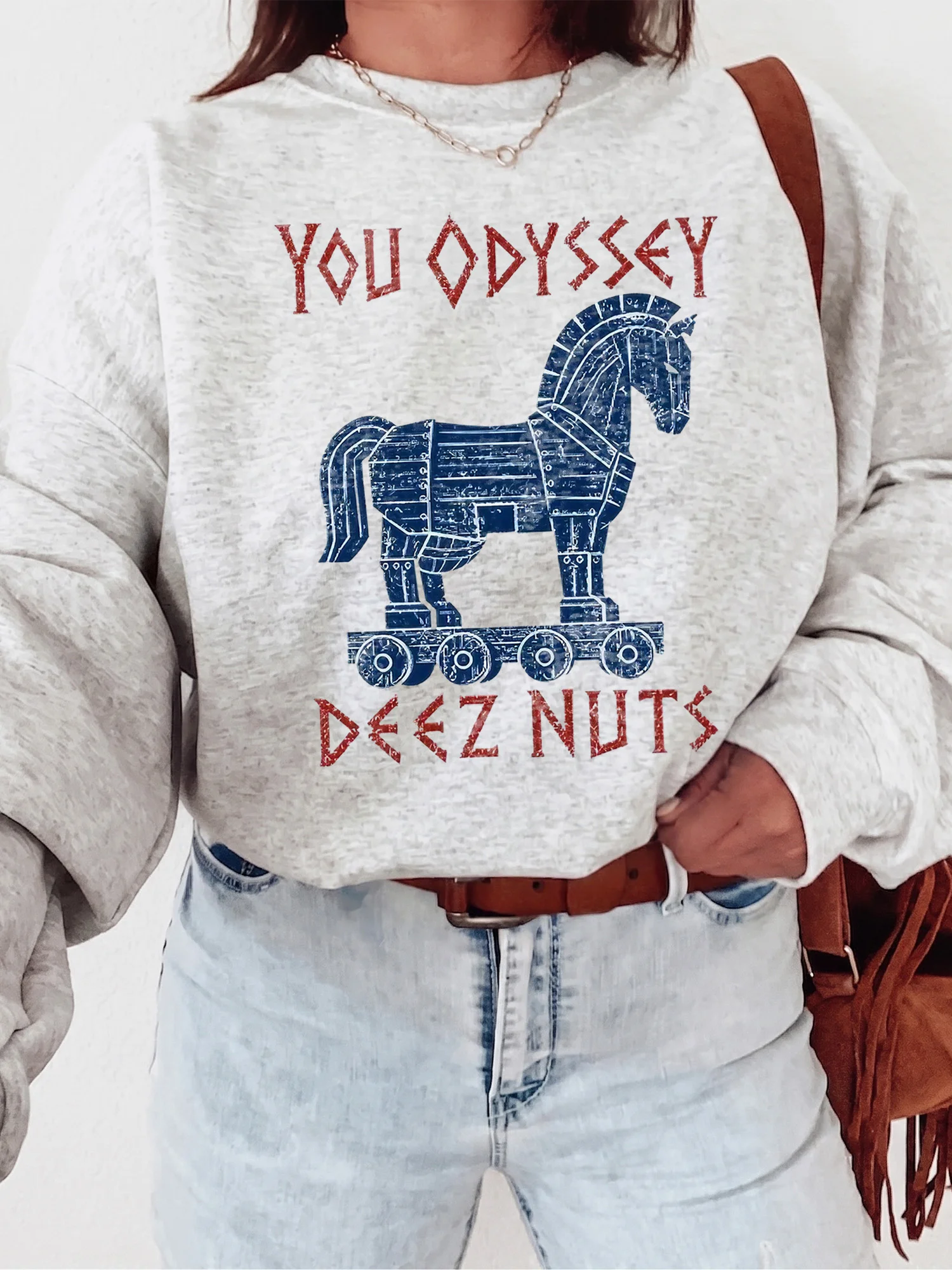 You Odyssey Deez Nuts Funny Greek Mythology Pun Graphic Tee for Men and Women