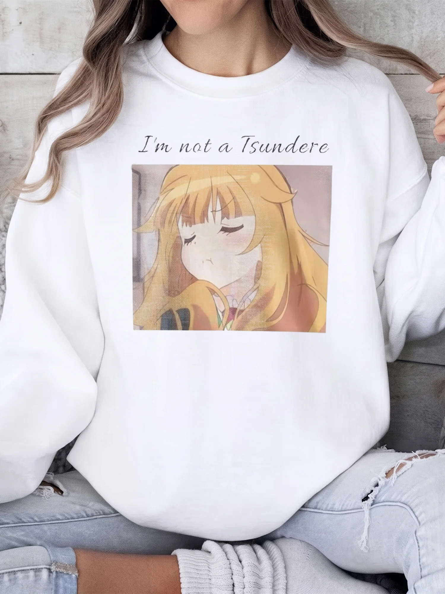 I'm Not a Tsundere Anime Girl Graphic Tee Funny Otaku Fandom Shirt