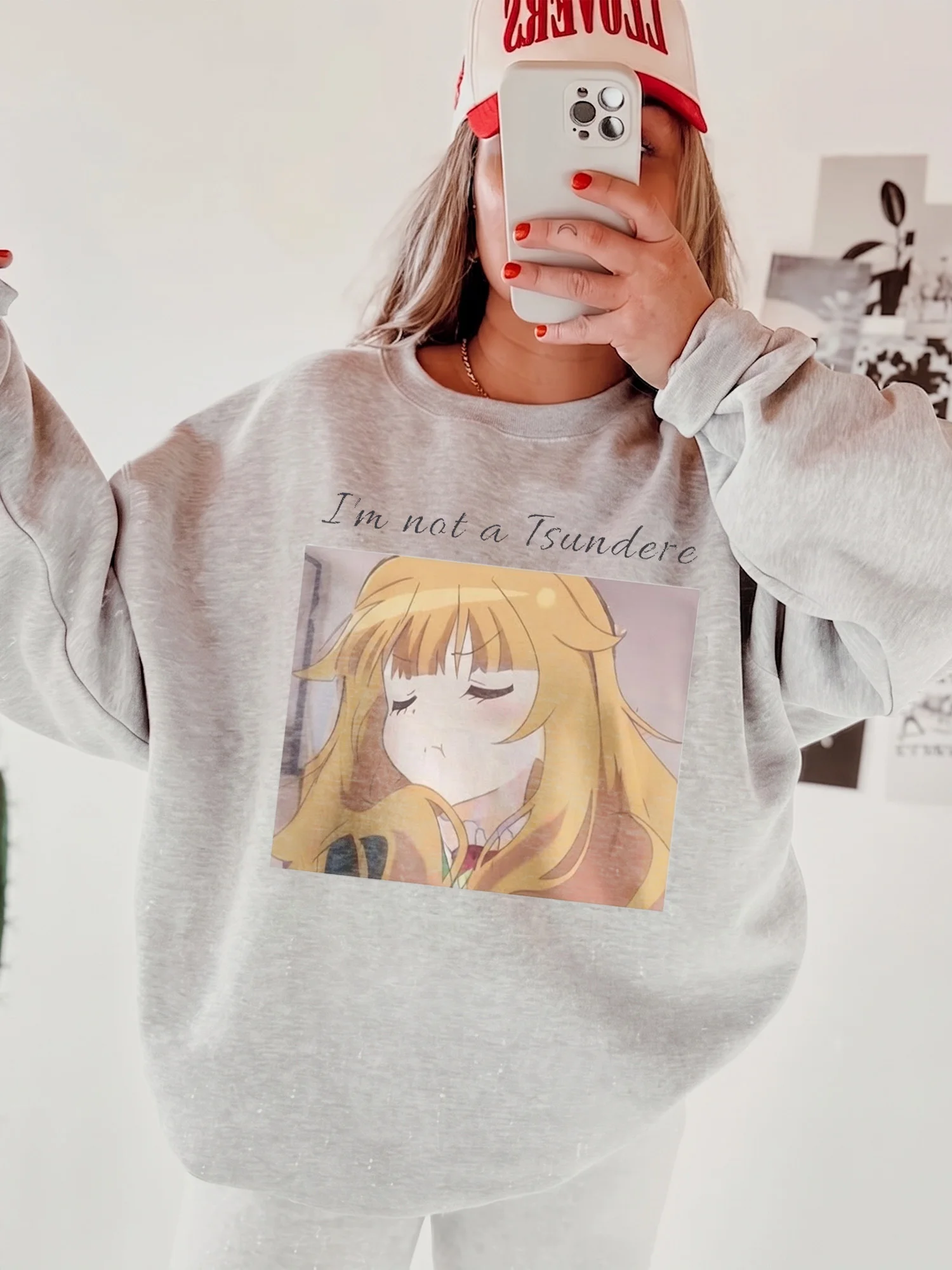 I'm Not a Tsundere Anime Girl Graphic Tee Funny Otaku Fandom Shirt