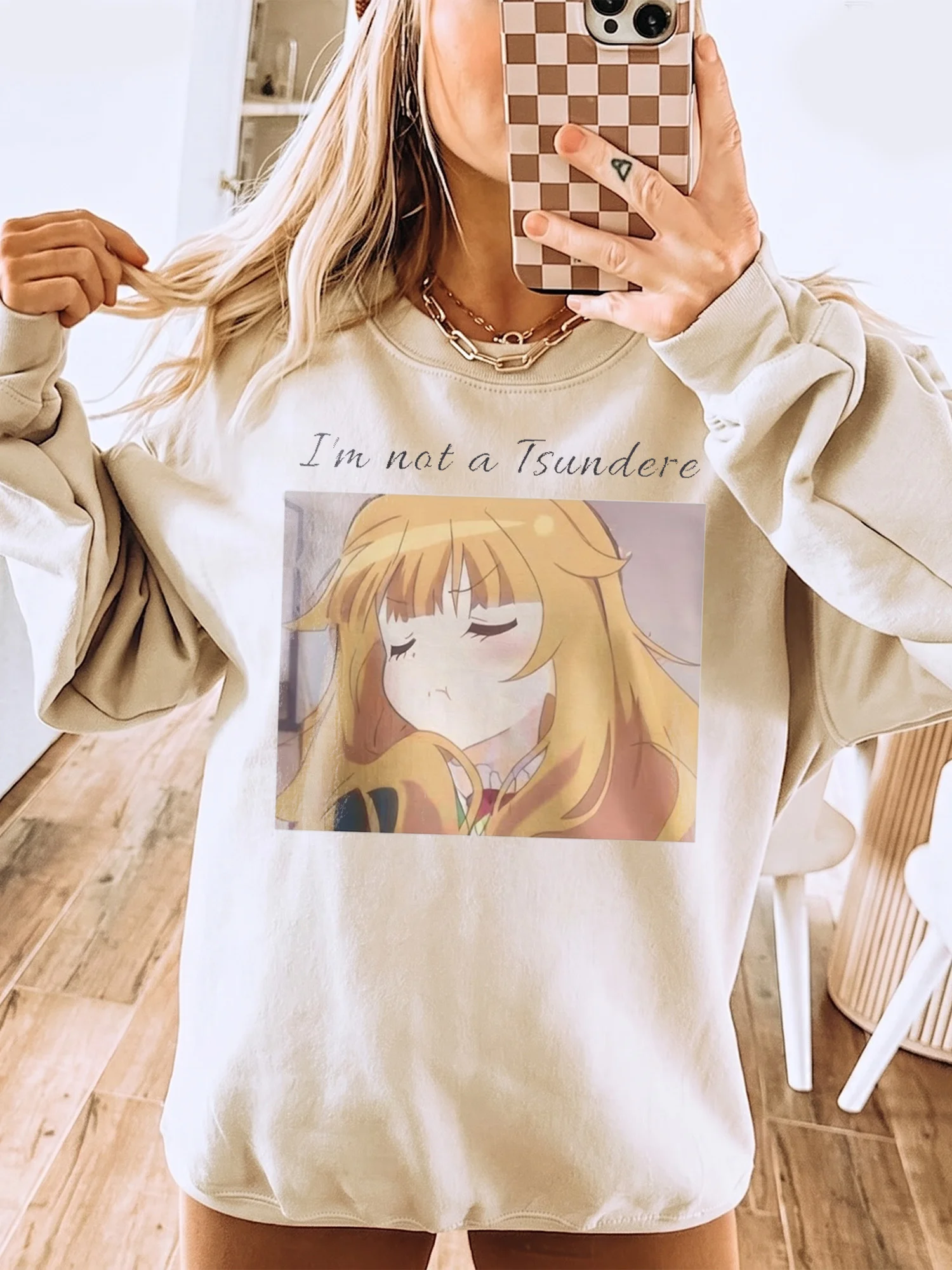 I'm Not a Tsundere Anime Girl Graphic Tee Funny Otaku Fandom Shirt