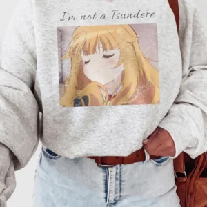 I'm Not a Tsundere Anime Girl Graphic Tee Funny Otaku Fandom Shirt
