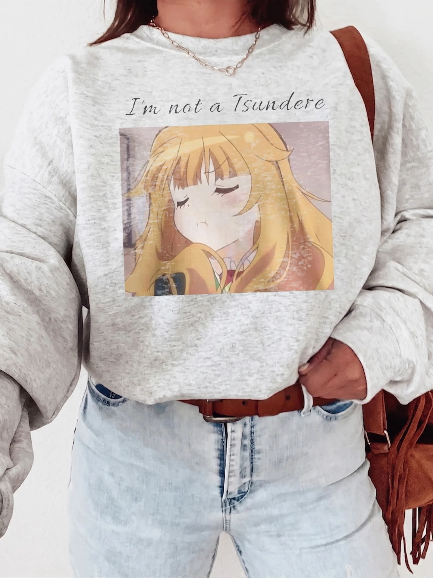 I'm Not a Tsundere Anime Girl Graphic Tee Funny Otaku Fandom Shirt