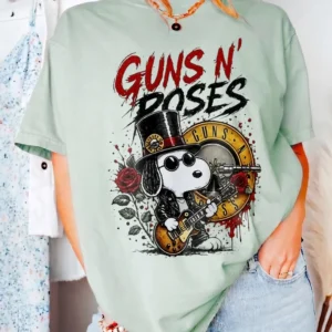 Guns N' Roses Snoopy Slash Vintage Band Tee for Women