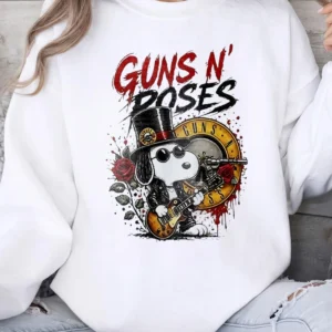 Guns N' Roses Snoopy Slash Vintage Band Tee for Women