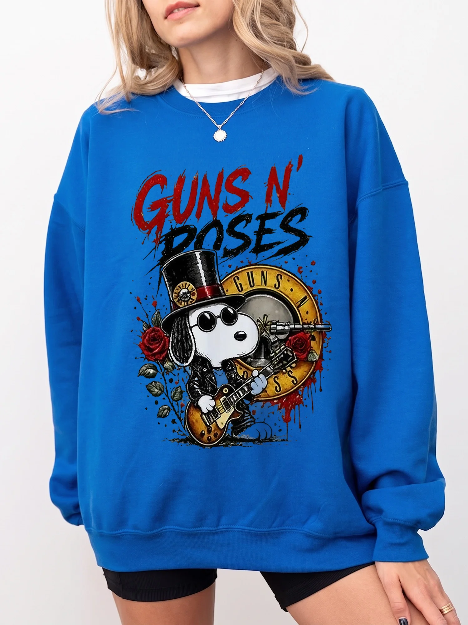 Guns N' Roses Snoopy Slash Vintage Band Tee for Women