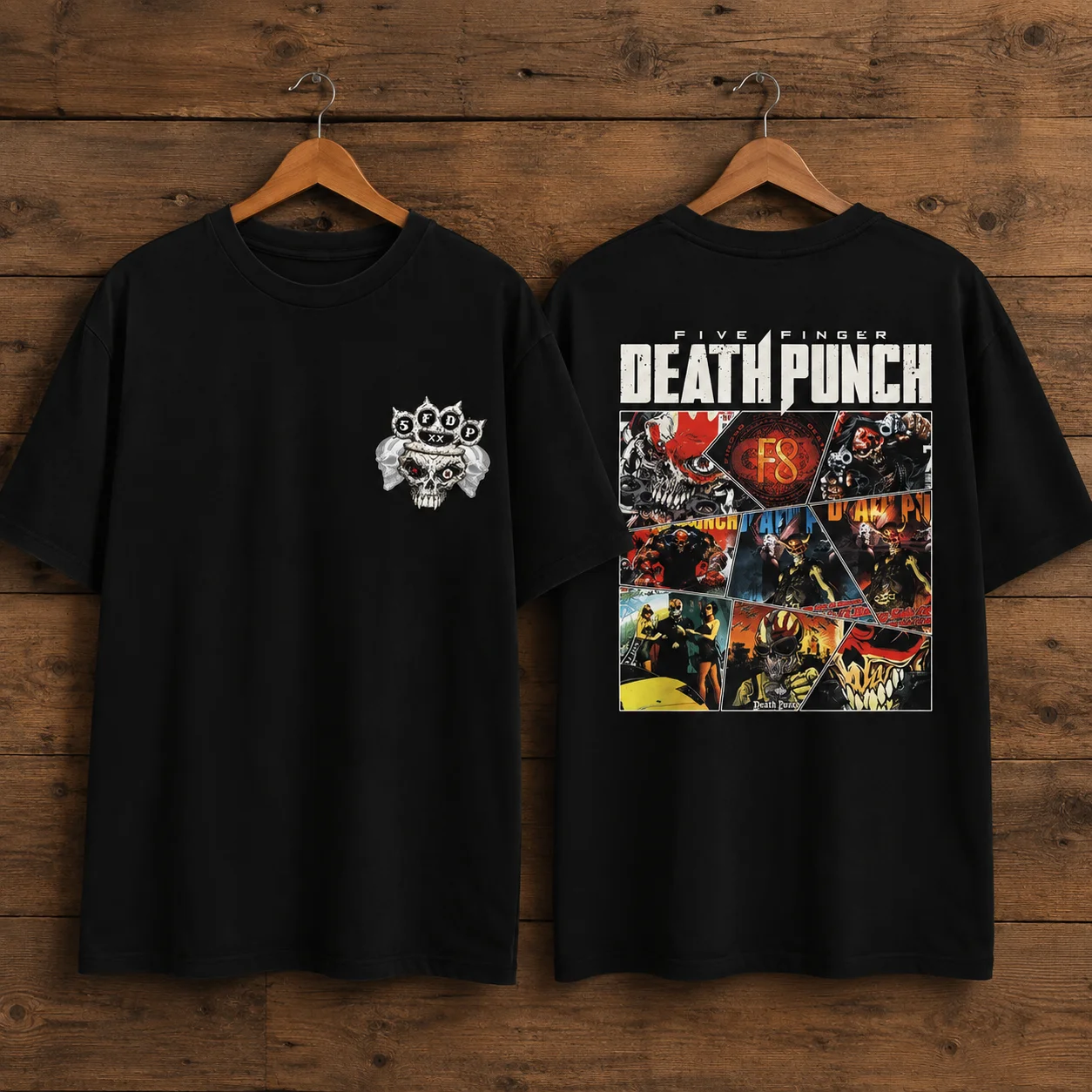 woobulk_1785570945348_0_02c930.webp Five Finger Death Punch F8 Heavy Metal Concert Tee Unisex Band Shirt