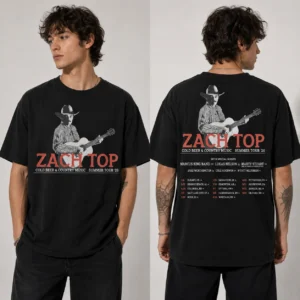 Zach Top Cold Beer Country Music Tour '26 Vintage Concert Tee