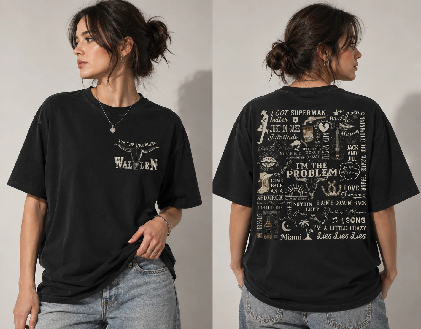 Morgan Wallen I'm The Problem Vintage Concert Tee for Country Fans