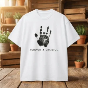 Jerry Garcia Handprint Forever Grateful Tribute Tee Classic Rock Apparel