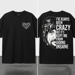 Waylon Jennings I've Always Been Crazy Tee Vintage Outlaw Country Music Shirt