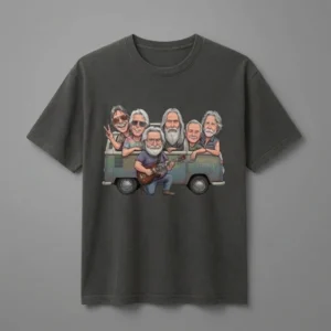 Terrapin Station Grateful Dead Vintage VW Bus Tee Classic Rock Band Shirt