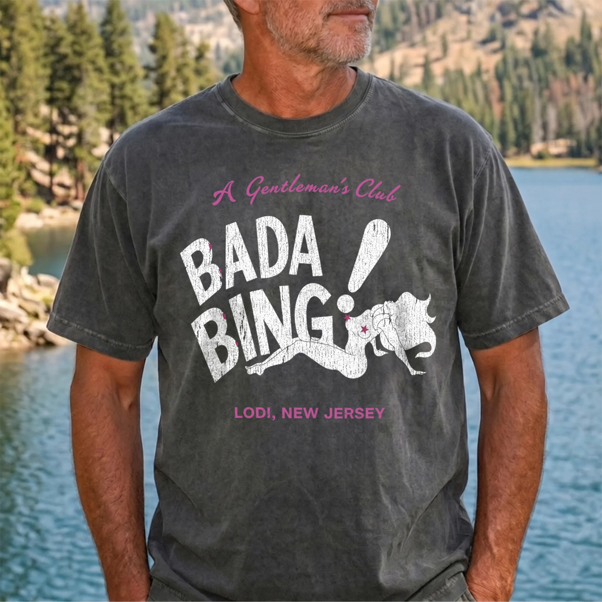 Vincent Pastore The Sopranos Bada Bing A Gentleman's Club Shirt Vintage Lodi New Jersey Mobster Parody Gift