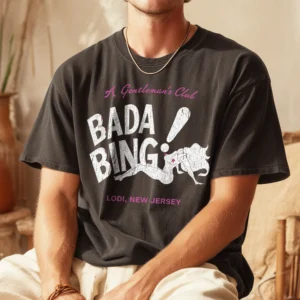 Vincent Pastore The Sopranos Bada Bing A Gentleman's Club Shirt Vintage Lodi New Jersey Mobster Parody Gift