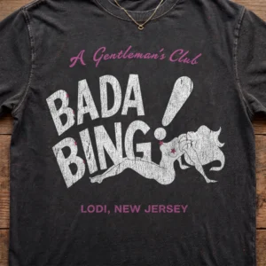 Vincent Pastore The Sopranos Bada Bing A Gentleman's Club Shirt Vintage Lodi New Jersey Mobster Parody Gift