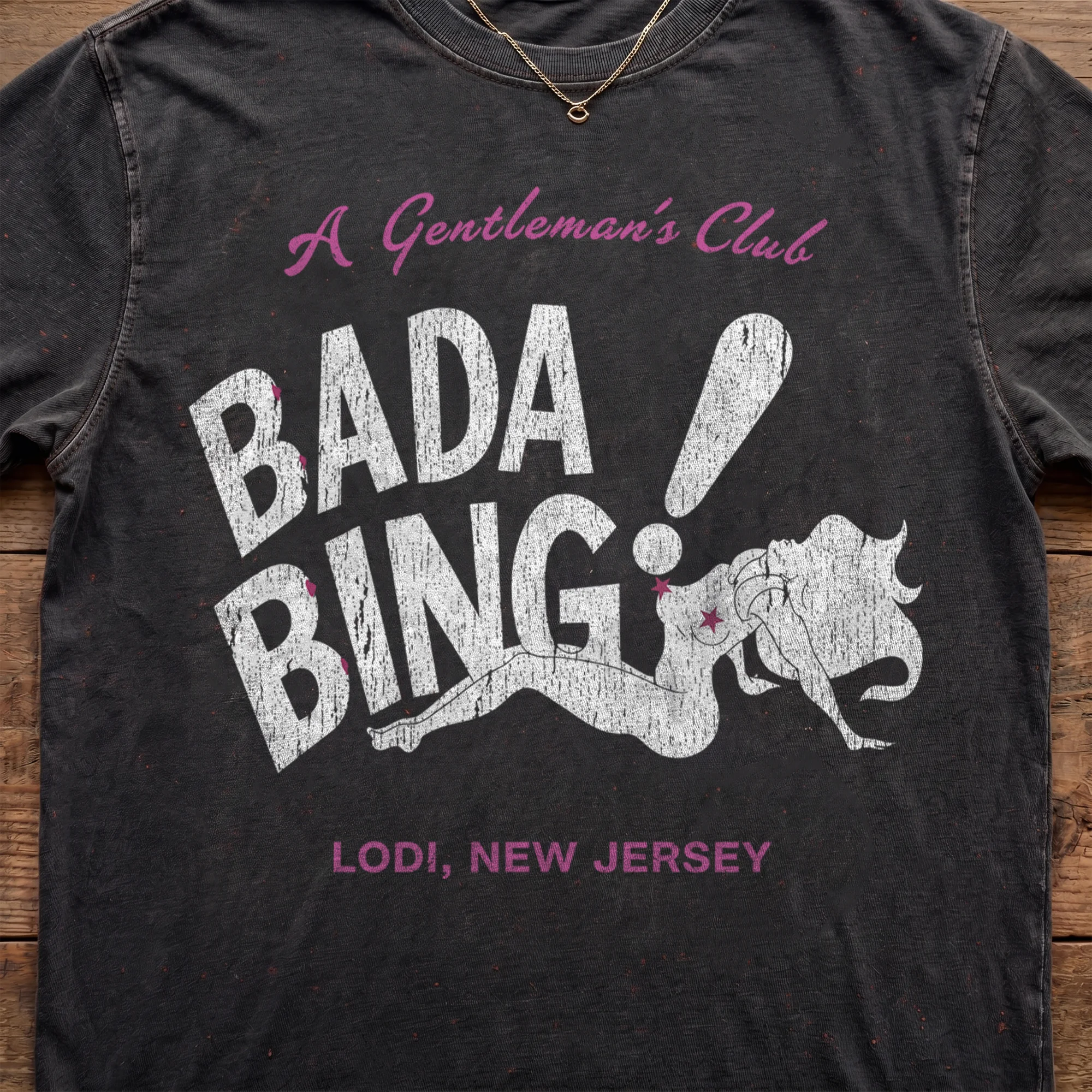 Vincent Pastore The Sopranos Bada Bing A Gentleman's Club Shirt Vintage Lodi New Jersey Mobster Parody Gift