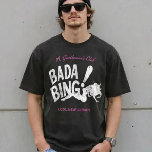 Vincent Pastore The Sopranos Bada Bing A Gentleman's Club Shirt Vintage Lodi New Jersey Mobster Parody Gift