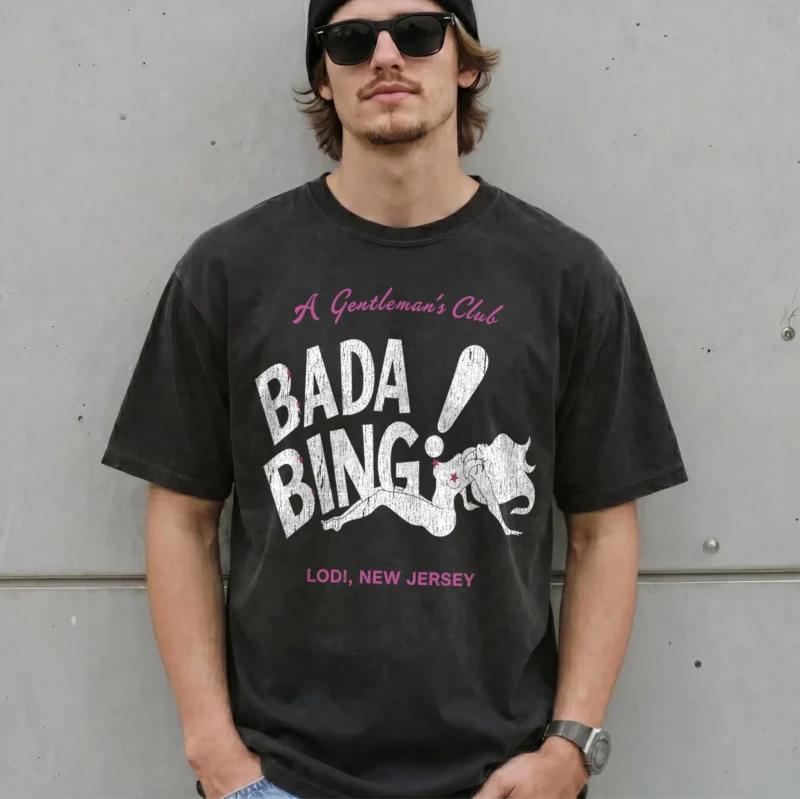 Vincent Pastore The Sopranos Bada Bing A Gentleman's Club Shirt Vintage Lodi New Jersey Mobster Parody Gift