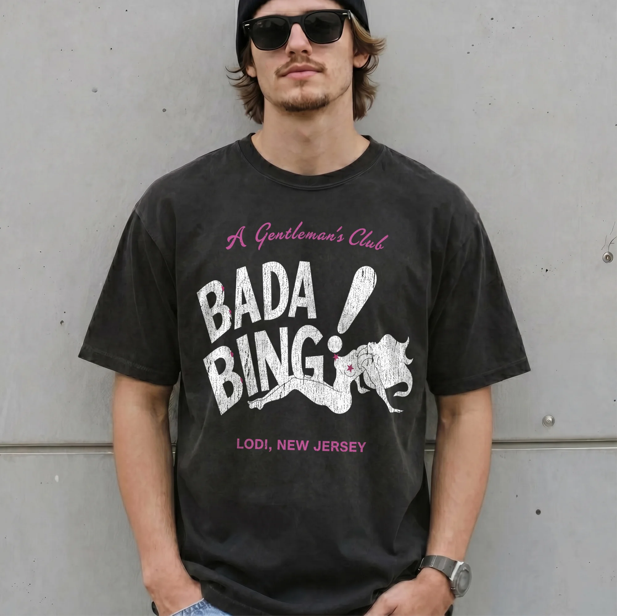 Vincent Pastore The Sopranos Bada Bing A Gentleman's Club Shirt Vintage Lodi New Jersey Mobster Parody Gift